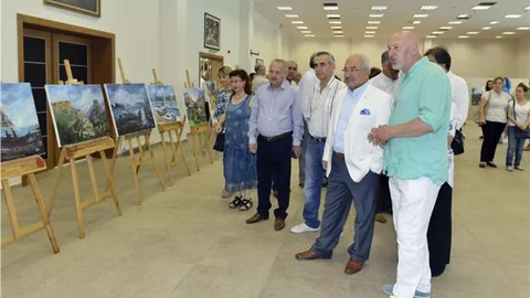 Mersin'de Uluslararası Ressamlar Buluşması sergisi açıldı