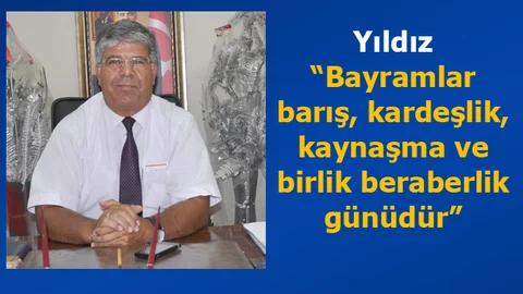Ak Parti Tarsus ilçe başkanı Mehmet Yıldız ‘dan bayram kutlaması