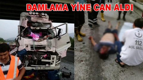 Tarsus'ta Kamyona Arkadan Çarpan TIR Sürücüsü Hayatını Kaybetti