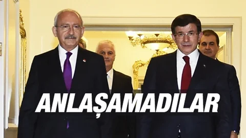 AK Parti-CHP Görüşmesinde Koalisyon Çıkmadı