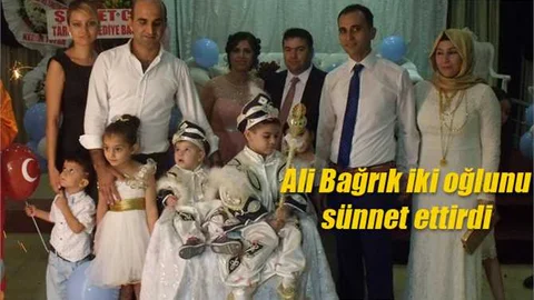Belediye Başkan yardımcılarından Ali Bağrık oğullarını  sünnet ettirdi