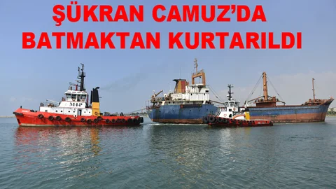 Şükran Camuz'da Batmaktan Kurtarıldı