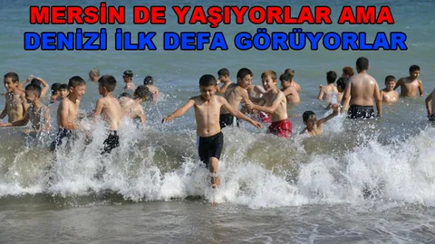 Çocuklar Denizi İlk Defa Görmenin Heyecanını Yaşadılar