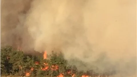 Minareden köylülere yangın uyarısı