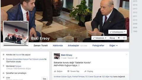 MHP İl Başkanı Bakanlar kurulu değil 'Satanlar kurulu'