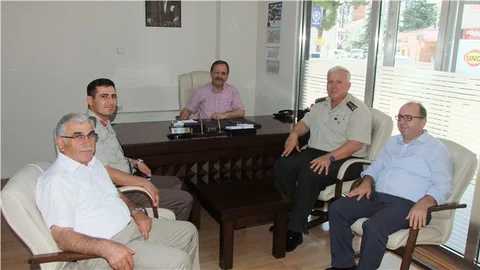 Samsun il jandarma komutanından başkan Şahin’e iade i ziyaret