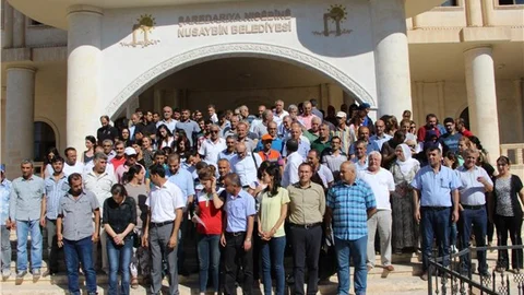 Nusaybin'de Başkan Kaya ve Alğan'ın tutuklanması protesto edildi