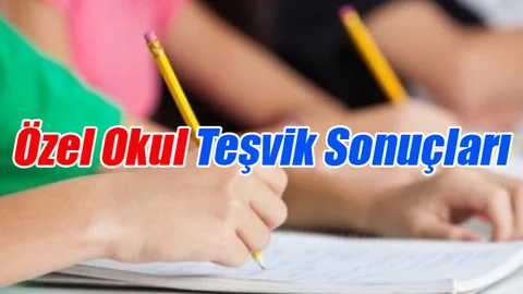 Özel Okul Teşvik Sonuçları