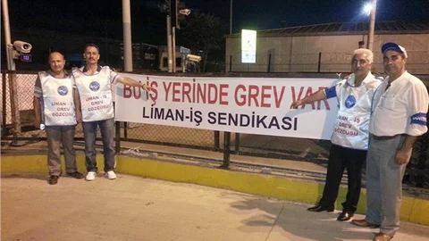 Liman - İş Sendikası Grevimiz kısa sürede kazanımla sonuçlandı