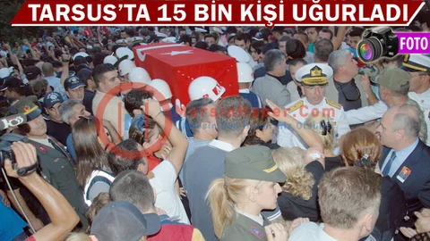 Mersin Şehidini  Uğurladı