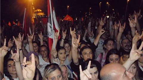 Kayseri’de ülkücüler teröre lanet yürüyüşünde bir araya geldi