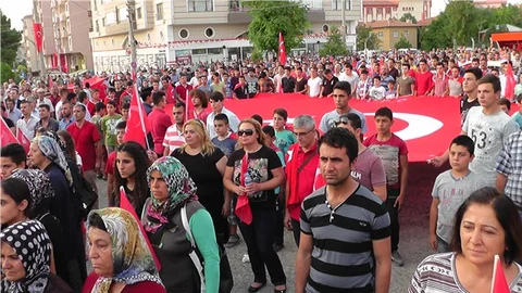 Bor'da 'Şehide saygı, teröre lanet' yürüyüşü