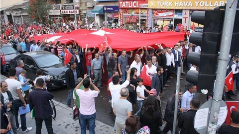 Kars'ta teröre lanet yürüyüşü gerçekleştirildi