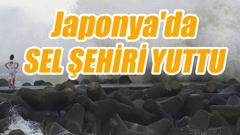 Japonya'da Etau Tayfun'unun Yağmurlarıyla Oluşan Sel Bir Şehri Yuttu