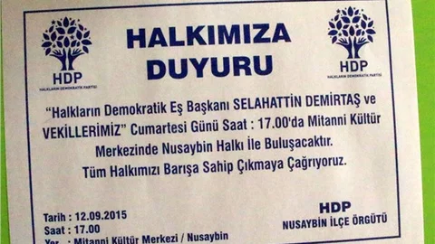 Demirtaş’ın katılacağı miting için el bröşürü dağıtıldı