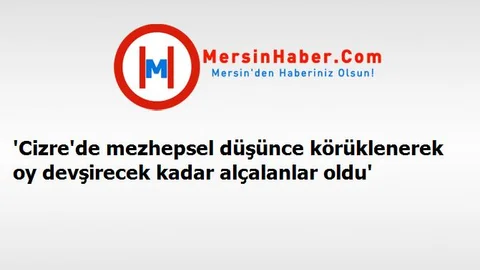 'Cizre'de mezhepsel düşünce körüklenerek oy devşirecek kadar alçalanlar oldu'