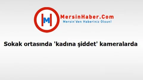 Sokak ortasında 'kadına şiddet' kameralarda
