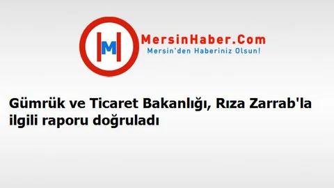 Gümrük ve Ticaret Bakanlığı, Rıza Zarrab'la ilgili raporu doğruladı