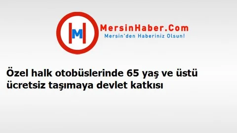 Özel halk otobüslerinde 65 yaş ve üstü ücretsiz taşımaya devlet katkısı