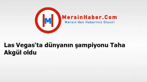 Las Vegas'ta dünyanın şampiyonu Taha Akgül oldu