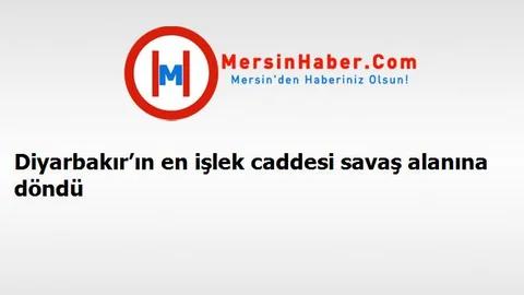 Diyarbakır’ın en işlek caddesi savaş alanına döndü