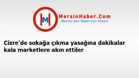 Cizre'de sokağa çıkma yasağına dakikalar kala marketlere akın ettiler