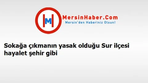 Sokağa çıkmanın yasak olduğu Sur ilçesi hayalet şehir gibi
