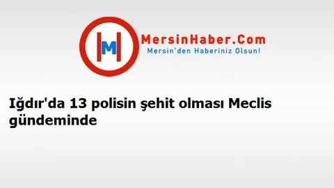 Iğdır'da 13 polisin şehit olması Meclis gündeminde
