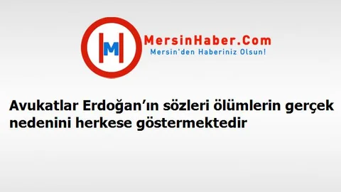 Avukatlar Erdoğan’ın sözleri ölümlerin gerçek nedenini herkese göstermektedir