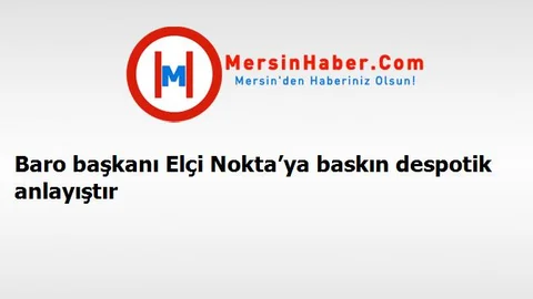 Baro başkanı Elçi Nokta’ya baskın despotik anlayıştır