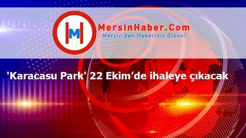 'Karacasu Park' 22 Ekim’de ihaleye çıkacak