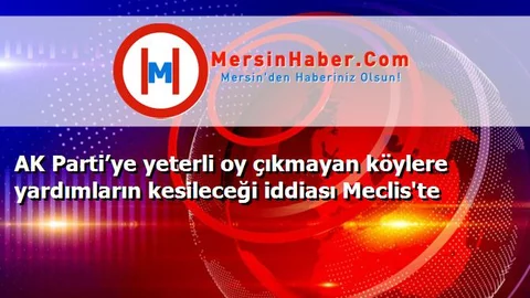 AK Parti’ye yeterli oy çıkmayan köylere yardımların kesileceği iddiası Meclis'te