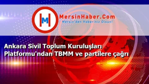 Ankara Sivil Toplum Kuruluşları Platformu'ndan TBMM ve partilere çağrı