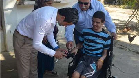 Germencik Belediyesi üç engelliyi sevindirdi