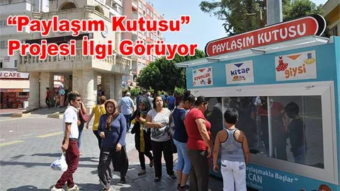 “Paylaşım Kutusu” Projesi İlgi Görüyor