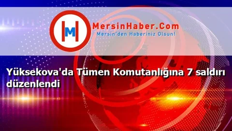 Yüksekova'da Tümen Komutanlığına 7 saldırı düzenlendi