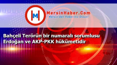 Bahçeli Terörün bir numaralı sorumlusu Erdoğan ve AKP-PKK hükümetidir