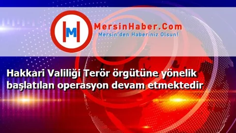 Hakkari Valiliği Terör örgütüne yönelik başlatılan operasyon devam etmektedir