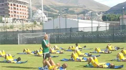 Tarsusta Tepecikspor maçı hazırlığı