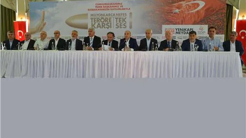 Sivil Dayanışma Platformu'ndan Yenikapı'da terör mitingi