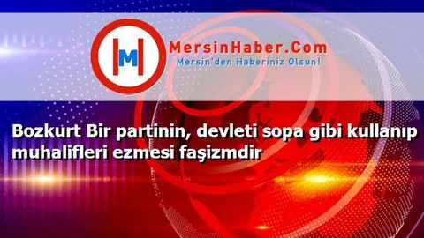 Bozkurt Bir partinin, devleti sopa gibi kullanıp muhalifleri ezmesi faşizmdir