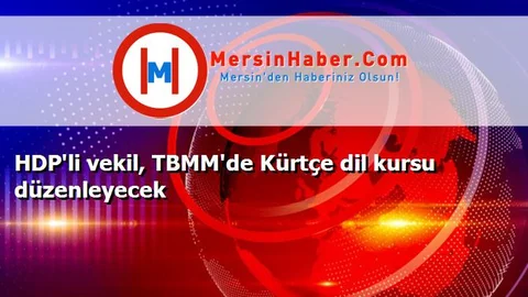 HDP'li vekil, TBMM'de Kürtçe dil kursu düzenleyecek