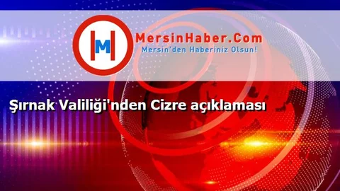 Şırnak Valiliği'nden Cizre açıklaması