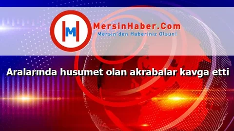 Aralarında husumet olan akrabalar kavga etti
