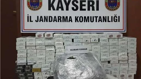 Trende 2 bin 140 paket kaçak sigara ele geçirildi