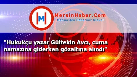 "Hukukçu yazar Gültekin Avcı, cuma namazına giderken gözaltına alındı"