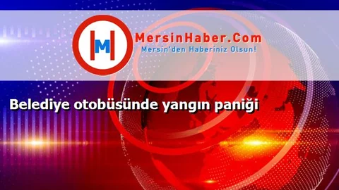 Belediye otobüsünde yangın paniği