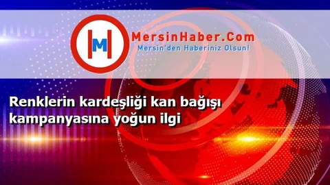 Renklerin kardeşliği kan bağışı kampanyasına yoğun ilgi
