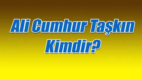 Ali Cumhur Taşkın Kimdir?, Mersin 26. Dönem AK Parti Milletvekili Adayı