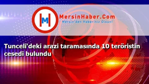 Tunceli'deki arazi taramasında 10 teröristin cesedi bulundu
